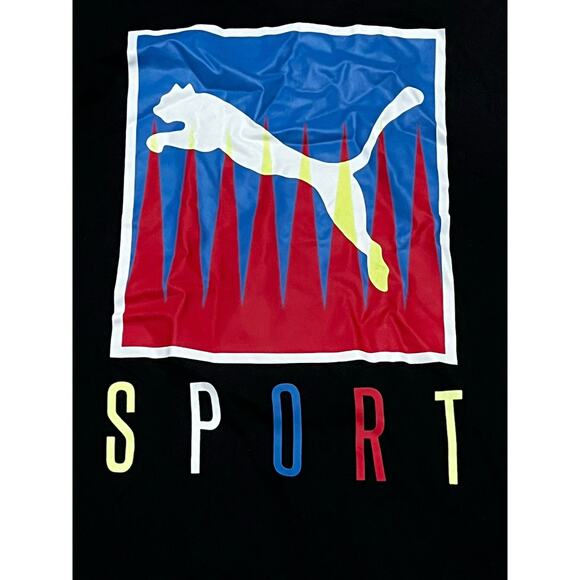 Black Puma Men’s T-Shirt Size 2XL - Picture 3 of 5